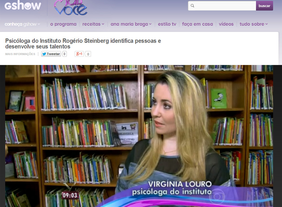 IRS no Programa Mais Você – Março de 2014