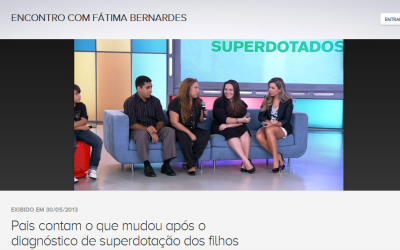 IRS participa do Programa Encontro com Fátima Bernardes – Maio de 2013