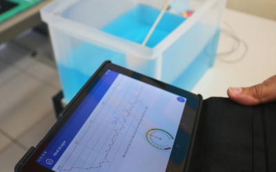 IRS Tech.22: Participantes apresentam caixa d’água monitorada, projeto desenvolvido na Oficina de Robótica