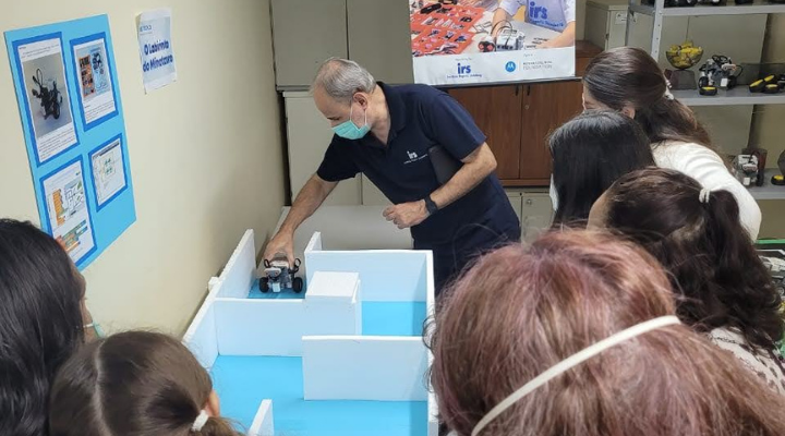 IRS Tech.22: Com minotauro 3D, Oficina de Robótica recria mito grego do Labirinto de Creta